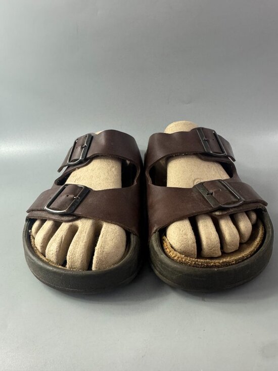 Birkenstock Special Edition Brown Leather Arizona Sandals, Size 41 main image 13